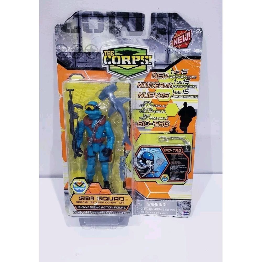 Lanard The Corps Sea Squad Carlos Gills Perez Action Figure 2008 - New Sealed